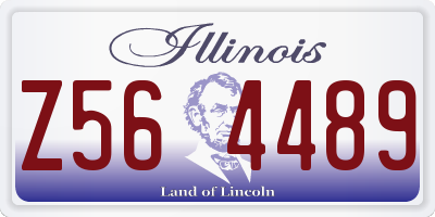 IL license plate Z564489