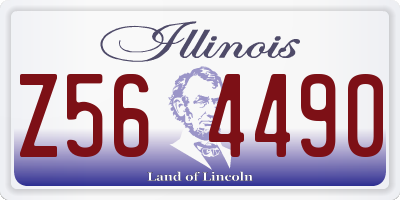 IL license plate Z564490