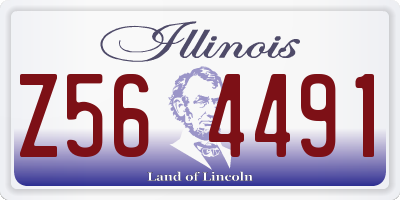 IL license plate Z564491