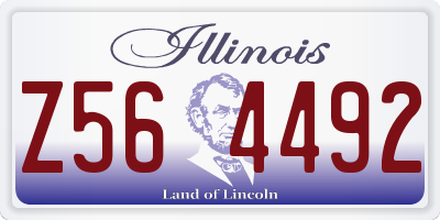 IL license plate Z564492