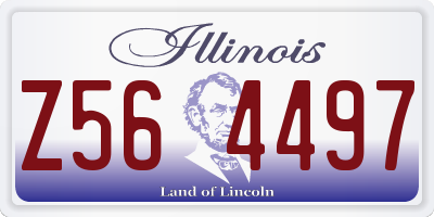 IL license plate Z564497