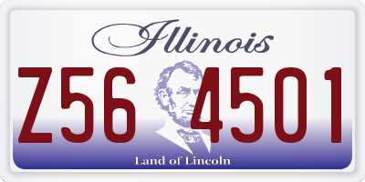 IL license plate Z564501