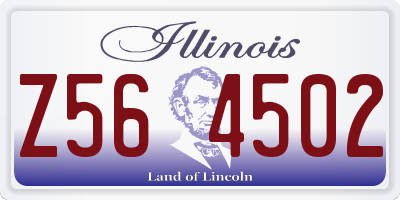 IL license plate Z564502