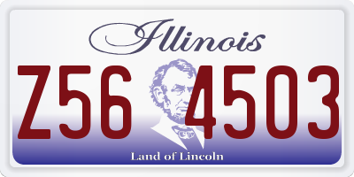 IL license plate Z564503