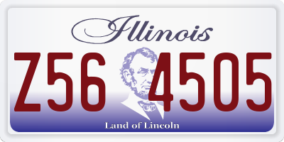 IL license plate Z564505