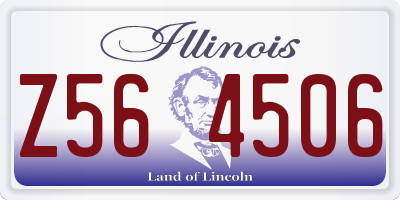 IL license plate Z564506