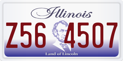 IL license plate Z564507