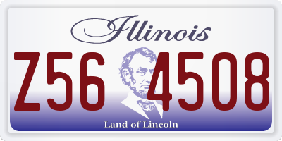IL license plate Z564508