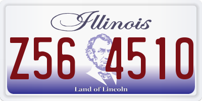 IL license plate Z564510