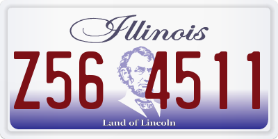 IL license plate Z564511