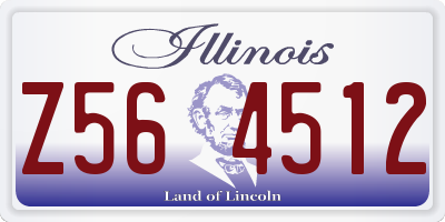 IL license plate Z564512