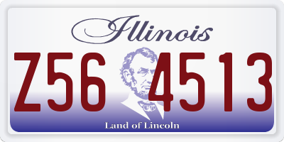 IL license plate Z564513
