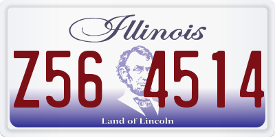 IL license plate Z564514