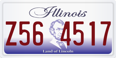 IL license plate Z564517