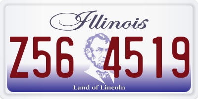 IL license plate Z564519