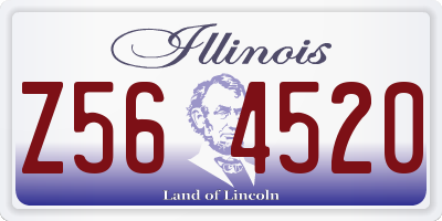 IL license plate Z564520