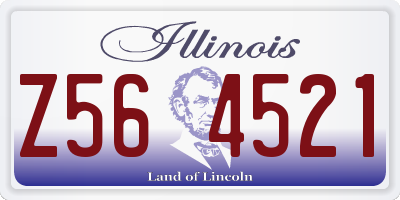 IL license plate Z564521