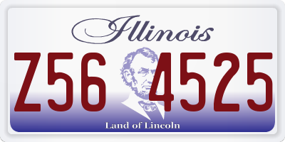IL license plate Z564525