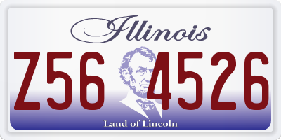 IL license plate Z564526