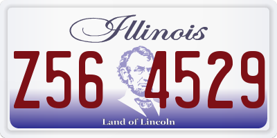 IL license plate Z564529