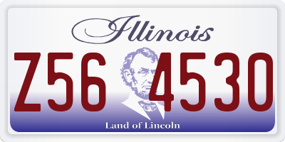 IL license plate Z564530