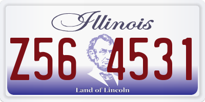 IL license plate Z564531