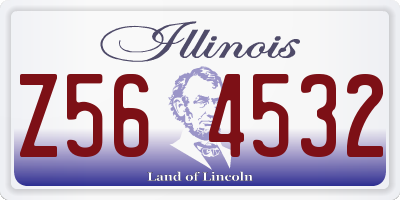 IL license plate Z564532