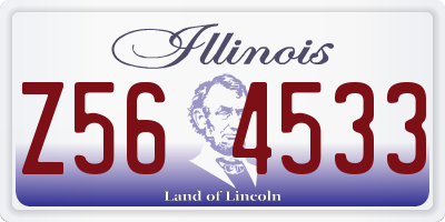 IL license plate Z564533