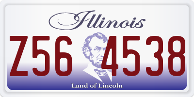 IL license plate Z564538
