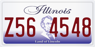 IL license plate Z564548