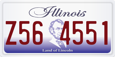 IL license plate Z564551