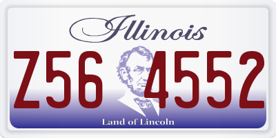 IL license plate Z564552