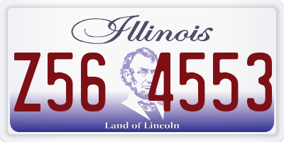 IL license plate Z564553