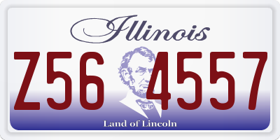 IL license plate Z564557