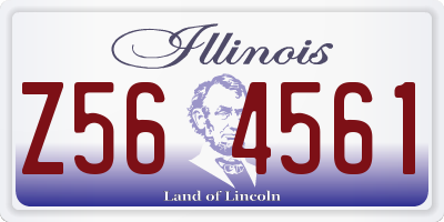 IL license plate Z564561