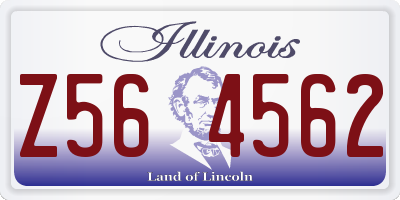 IL license plate Z564562