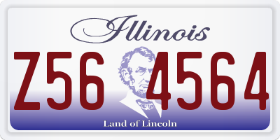 IL license plate Z564564