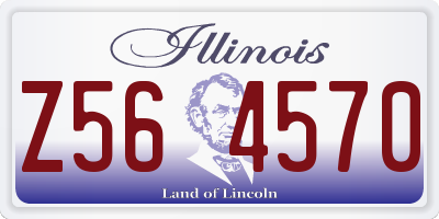 IL license plate Z564570