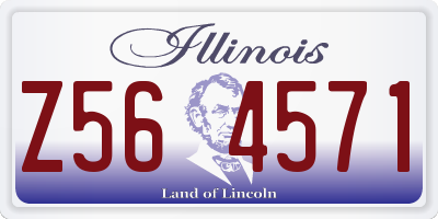 IL license plate Z564571