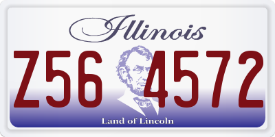 IL license plate Z564572