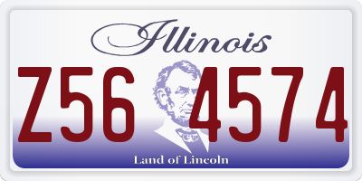 IL license plate Z564574