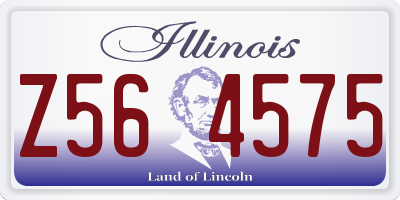 IL license plate Z564575