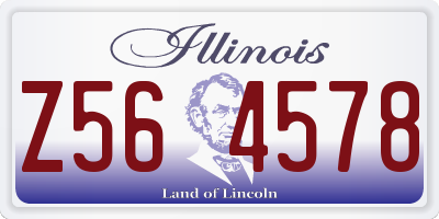 IL license plate Z564578