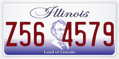 IL license plate Z564579