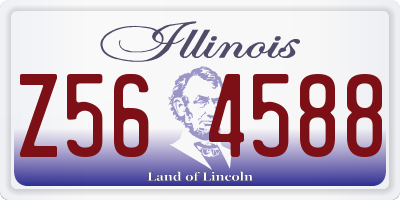 IL license plate Z564588