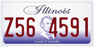 IL license plate Z564591