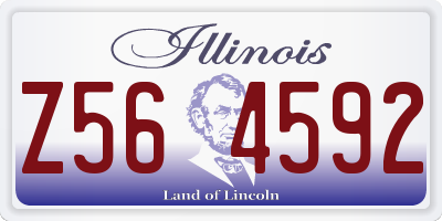 IL license plate Z564592