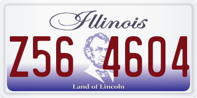 IL license plate Z564604