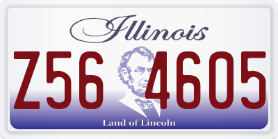 IL license plate Z564605