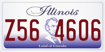 IL license plate Z564606